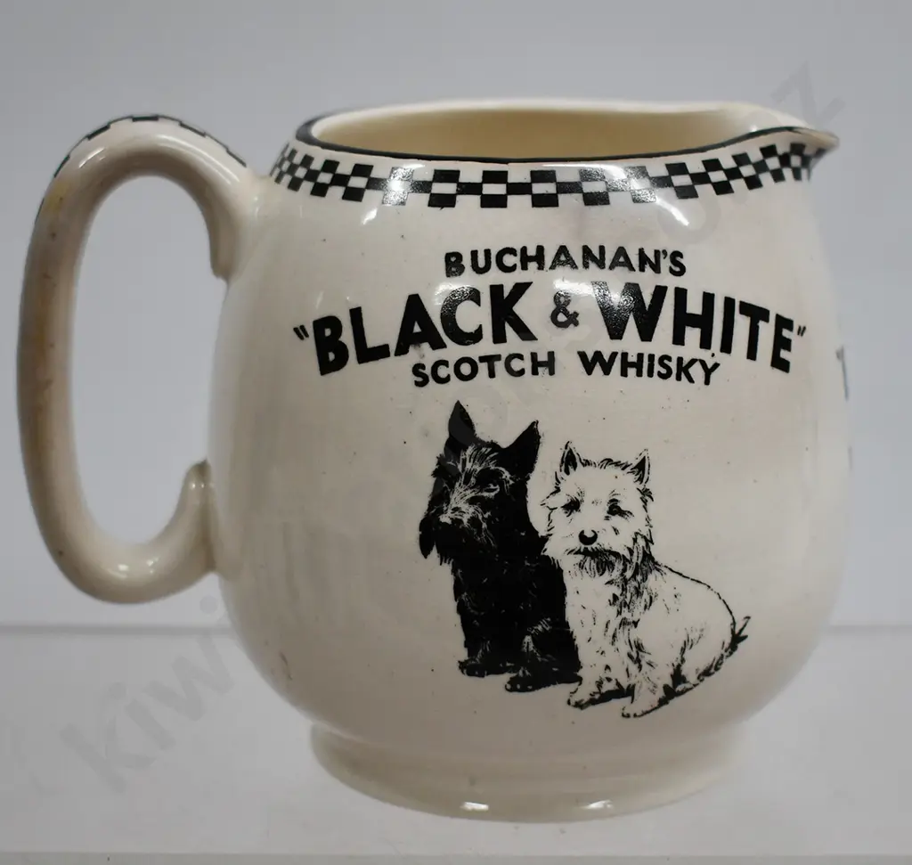 BUCHANAN'S BLACK & WHITE SCOTCH WHISKY JUG Image 1++