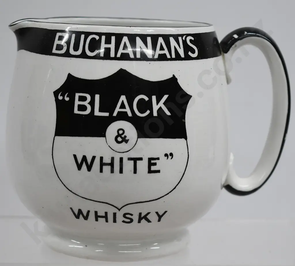 BUCHANANS BLACK & WHITE WHISKY JUG Image 1++