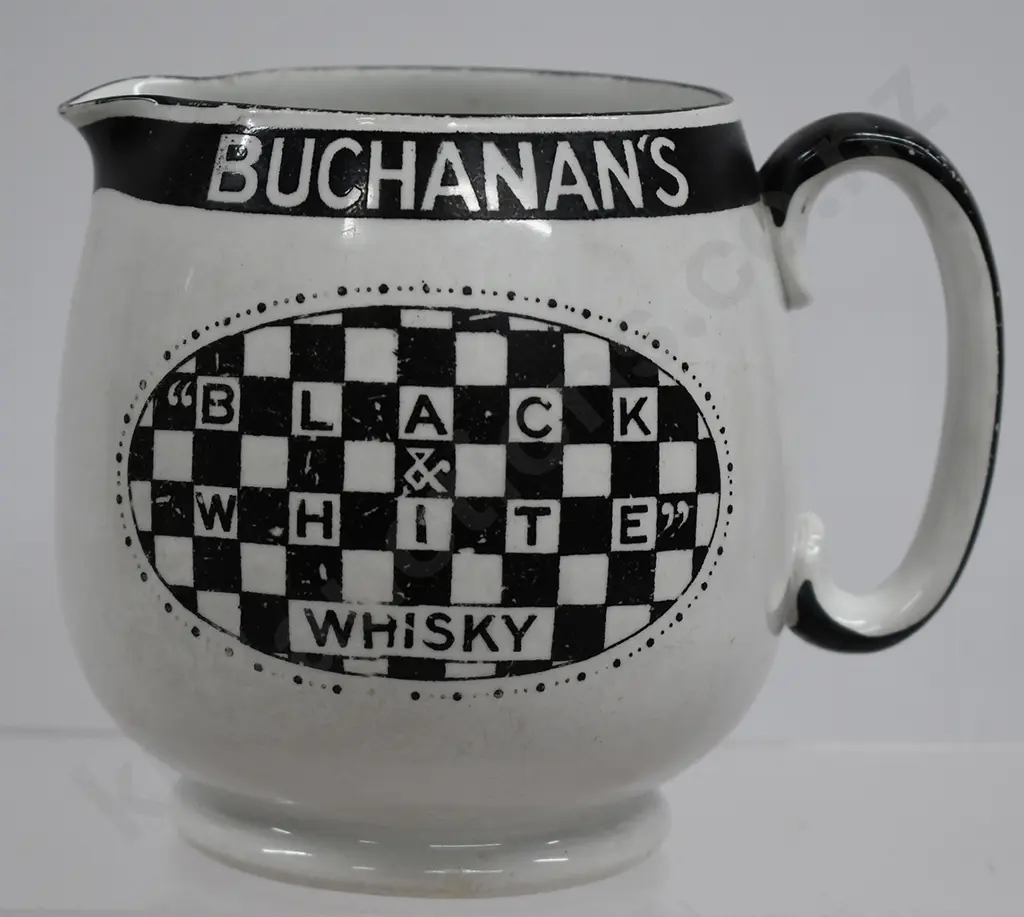 BUCHANAN'S BLACK & WHITE WHISKY JUG Image 1++