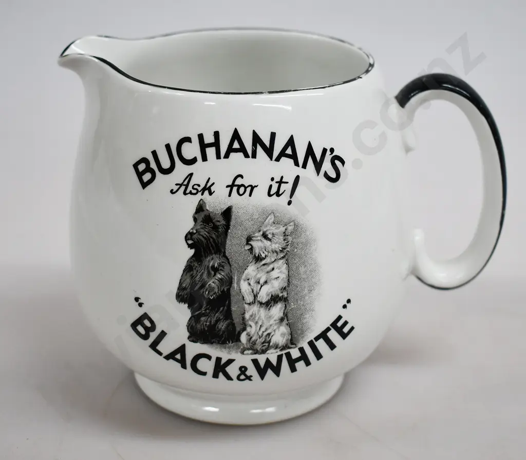 BUCHANAN'S BLACK & WHITE WHISKY JUG Image 1++