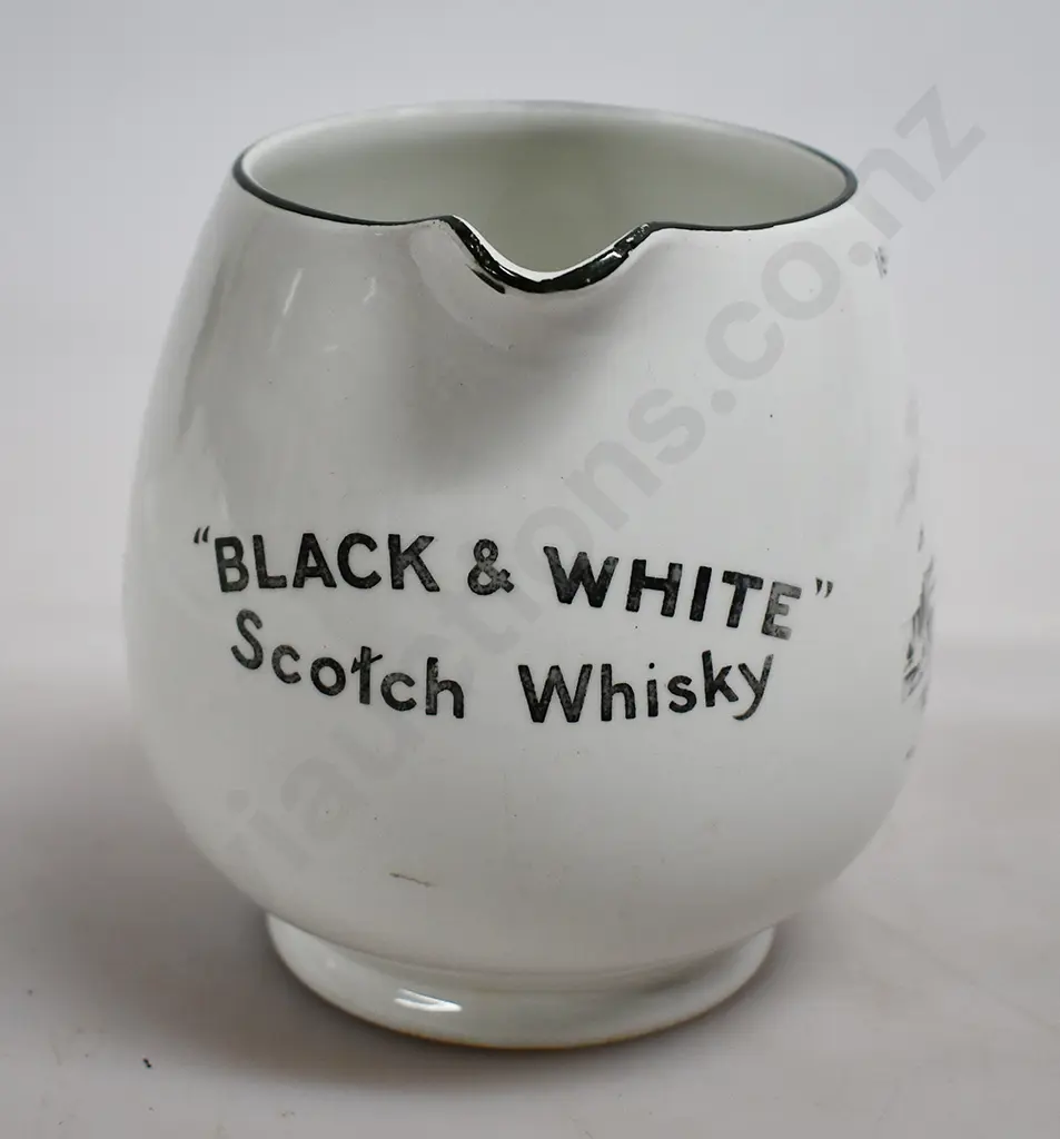 BUCHANAN’S BLACK & WHITE WHISKY NZ CENTENNIAL EXHIBITION WATER JUG Image 1++