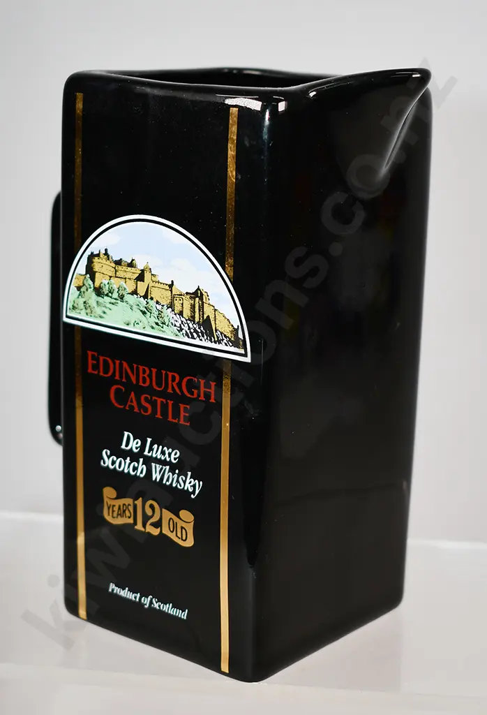 EDINBURGH CASTLE DE LUXE SCOTCH WHISKY ADVERTISING WATER JUG Image 1++
