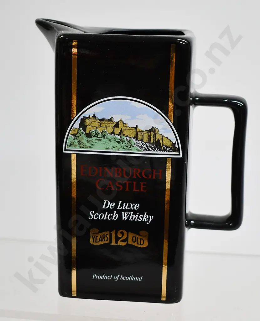 EDINBURGH CASTLE DE LUXE SCOTCH WHISKY ADVERTISING WATER JUG Image 1++