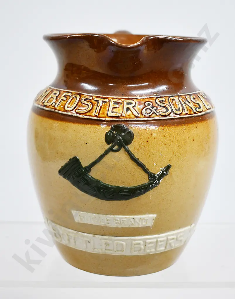 FOSTER & SONS BUGLE BRAND BOTTLED BEERS ADVERTISING JUG Image 1++