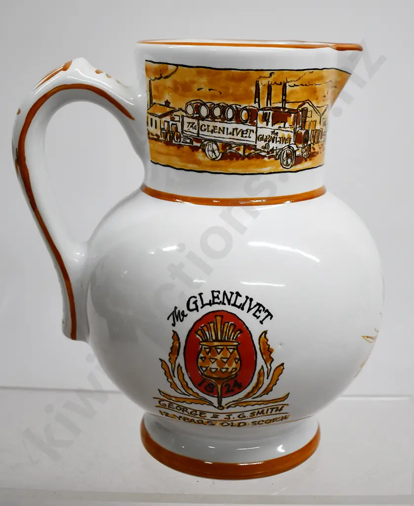 GLENLIVET 12 YEARS OLD SCOTCH ADVERTISING WATER JUG Image 1++