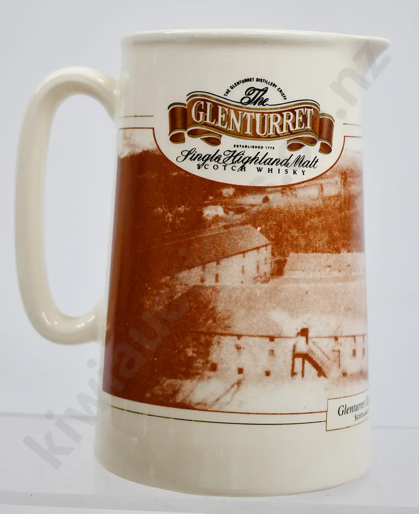 GLENTURRET HIGHLAND MALT WHISKY ADVERTISING WATER JUG Image 1++