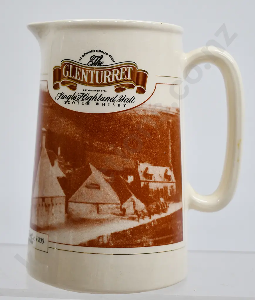 GLENTURRET HIGHLAND MALT WHISKY ADVERTISING WATER JUG Image 1++