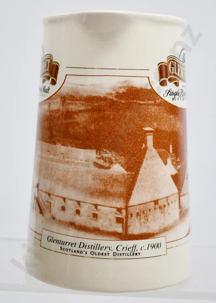 GLENTURRET HIGHLAND MALT WHISKY ADVERTISING WATER JUG Image 1++