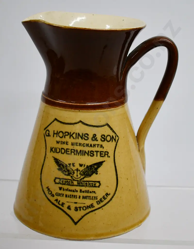 HOPKINS & SON KIDDERMINSTER SCOTCH WHISKY JUG Image 1++