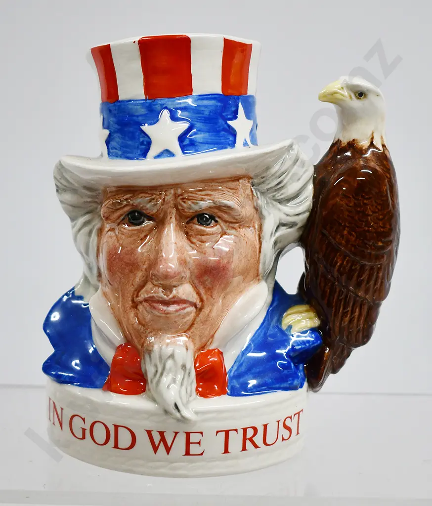 BEAM UNCLE SAM WHISKEY CHARACTER DECANTER Image 1++