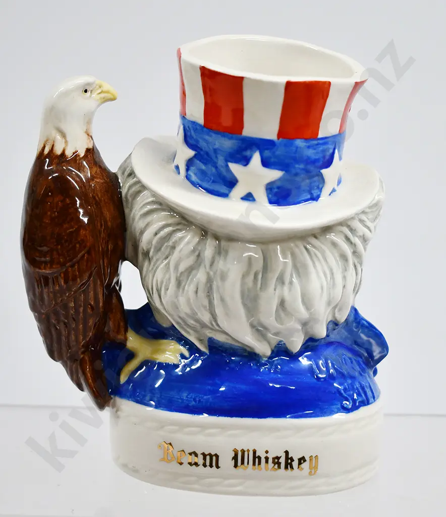 BEAM UNCLE SAM WHISKEY CHARACTER DECANTER Image 1++
