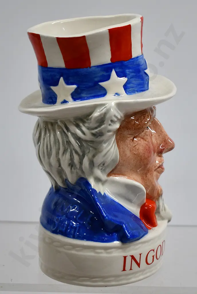 BEAM UNCLE SAM WHISKEY CHARACTER DECANTER Image 1++