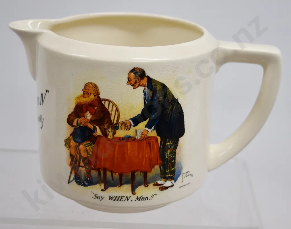KING GEORGE IV OLD SCOTCH WHISKY JUG Image 1++
