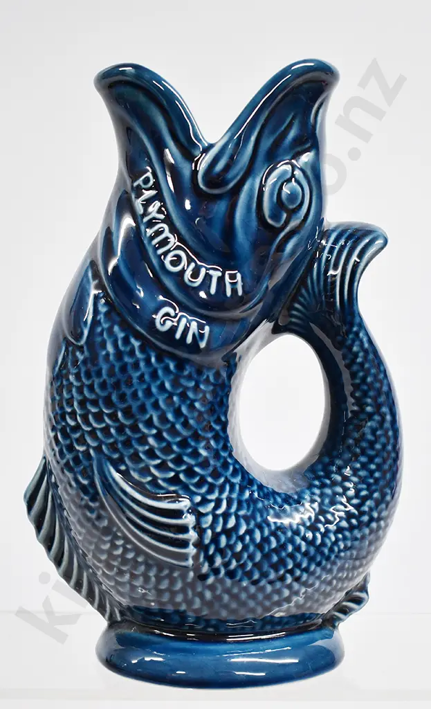 PLYMOUTH GIN GURGLING FISH JUG Image 1++