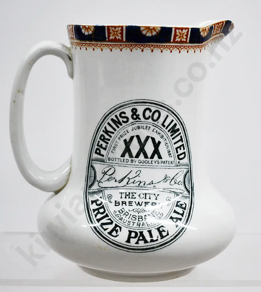 PERKINS XXX ALE & STOUT CITY BREWERY BRISBANE WATER JUG Image 1++
