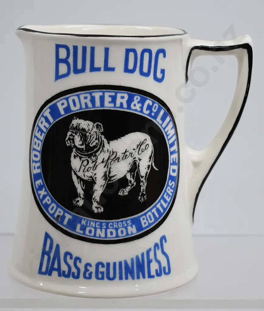 BASS & GUINNESS ROBERT PORTER BULLDOG JUG Image 1++