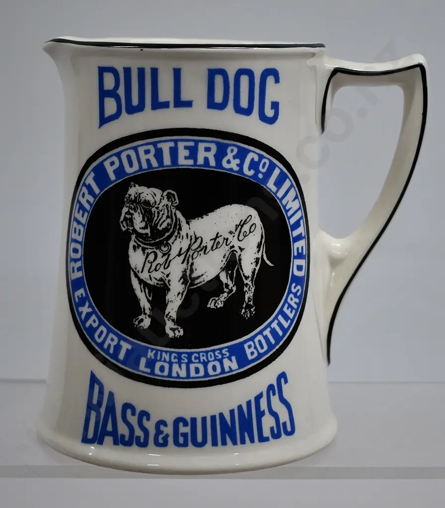 BASS & GUINNESS ROBERT PORTER BULLDOG JUG Image 1++