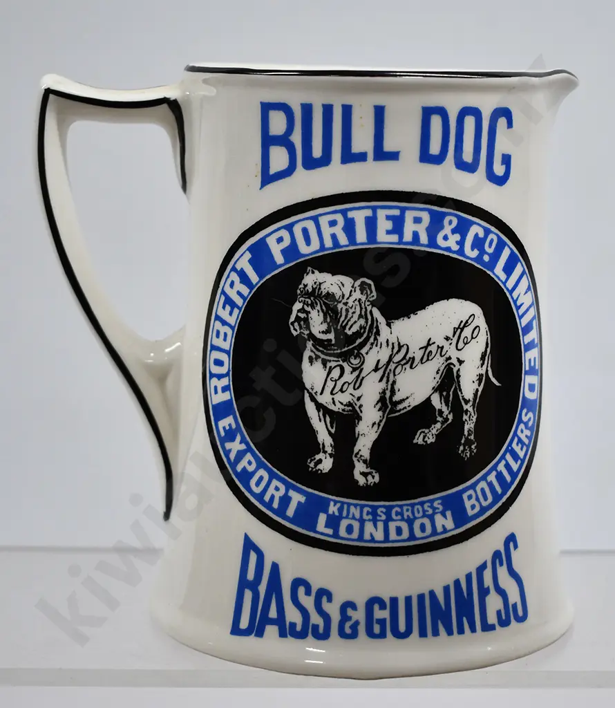 BASS & GUINNESS ROBERT PORTER BULLDOG JUG Image 1++