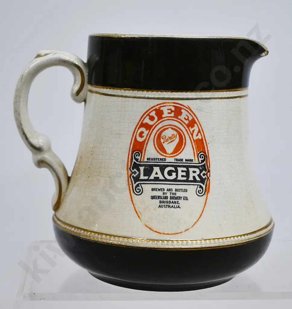 QUEEN LAGER, QUEENSLAND BREWERY BRISBANE AUSTRALIA JUG Image 1++