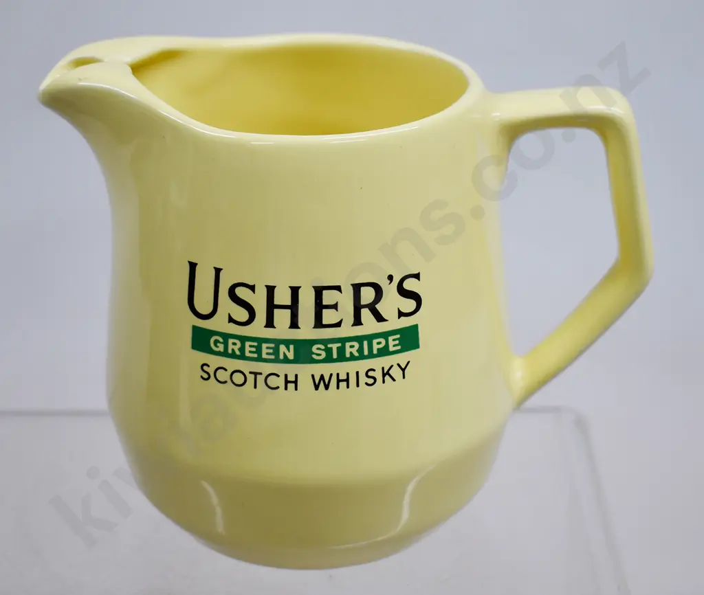 USHER'S GREEN STRIPE SCOTCH WHISKY JUG Image 1++