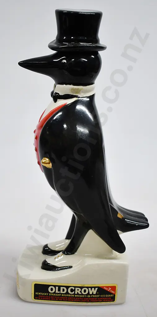 OLD CROW CERAMIC DECANTER Image 1++