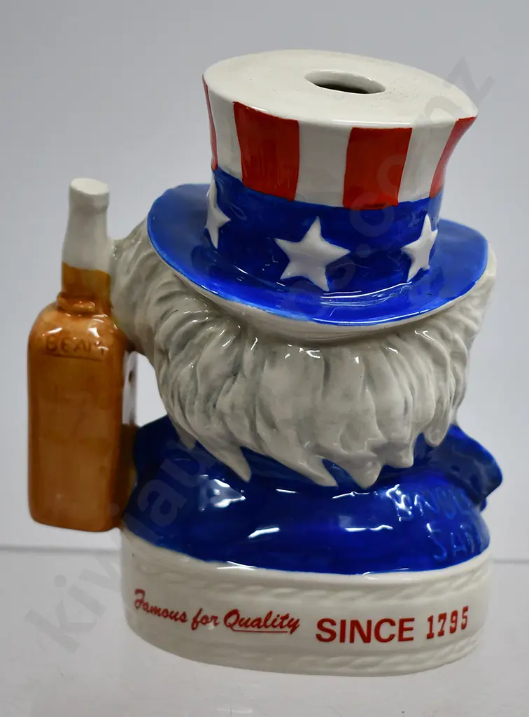 JIM BEAM UNCLE SAM BOURBON DECANTER Image 1++
