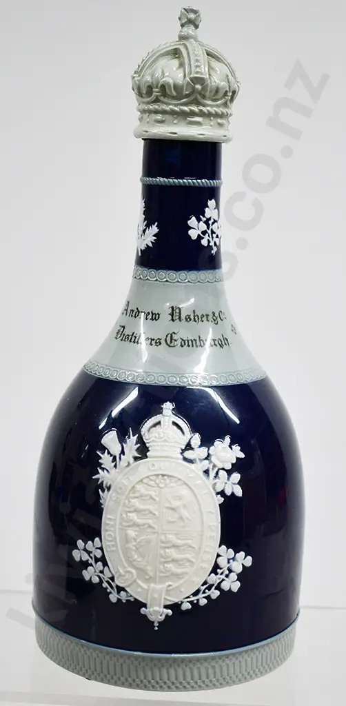 USHER’S WHISKY 1911 CORONATION WHISKY DECANTER Image 1++
