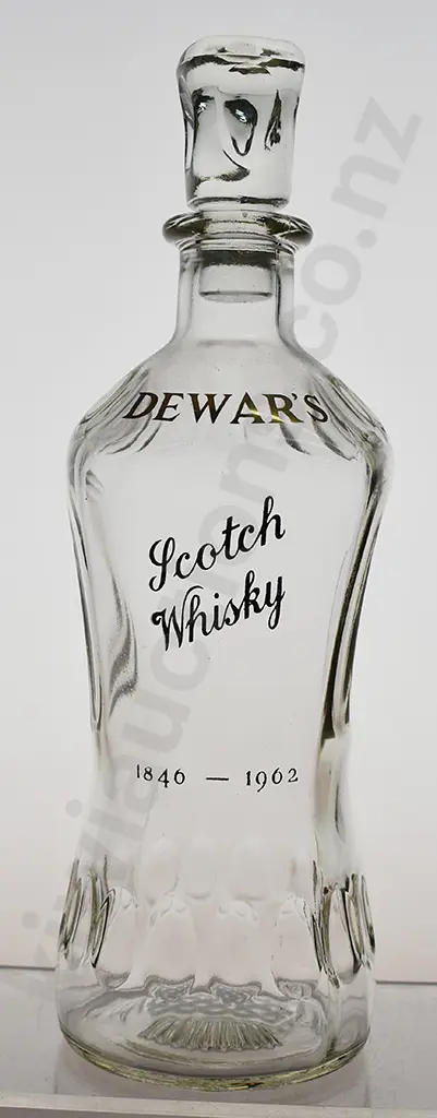 DEWAR'S SCOTCH WHISKY 1846-1962 GLASS DECANTER Image 1++