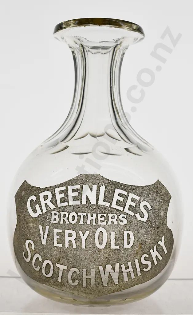 GREENLEES WHISKY CUT GLASS CARAFE Image 1++