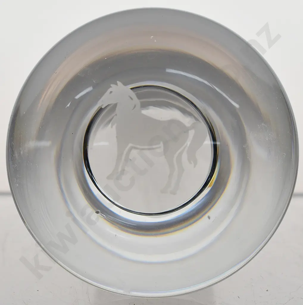 WHITE HORE AMERICA'S CUP SCOTCH WHISKY GLASS DECANTER Image 1++