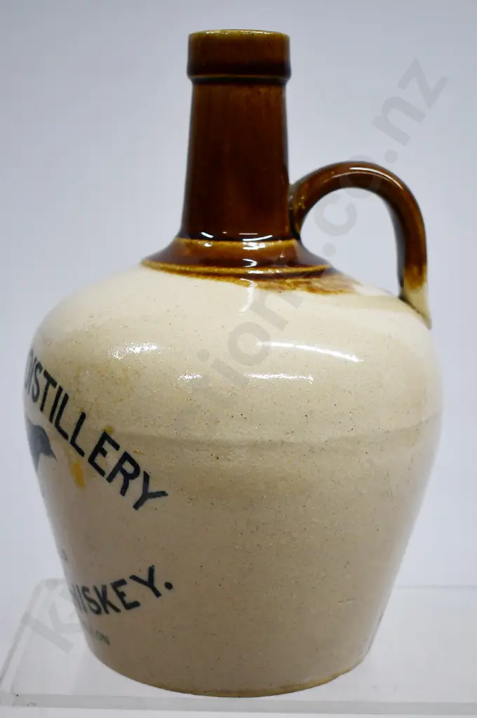 BLACKBIRD DISTILLERY SCOTCH WHISKEY STONEWARE JUG Image 1++