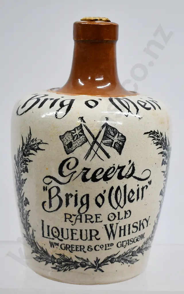 BRIG O WEIIR LIQUEUR WHISKY STONEWARE WHISKY JUG Image 1++