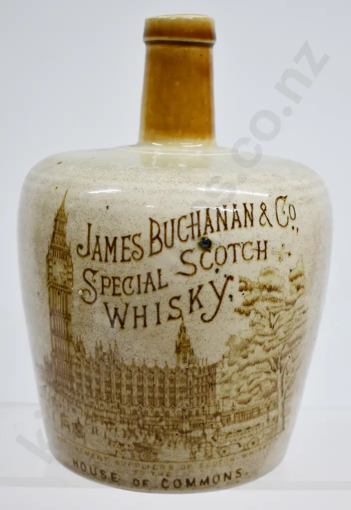 BUCHANAN HOUSE OF COMMONS STONEWARE WHISKY JUG Image 1++