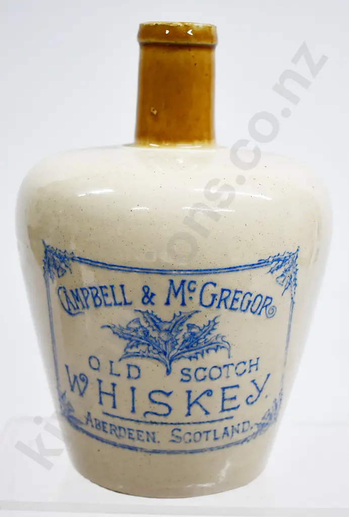 CAMPBELL & McGREGOR STONEWARE WHISKEY JUG Image 1++