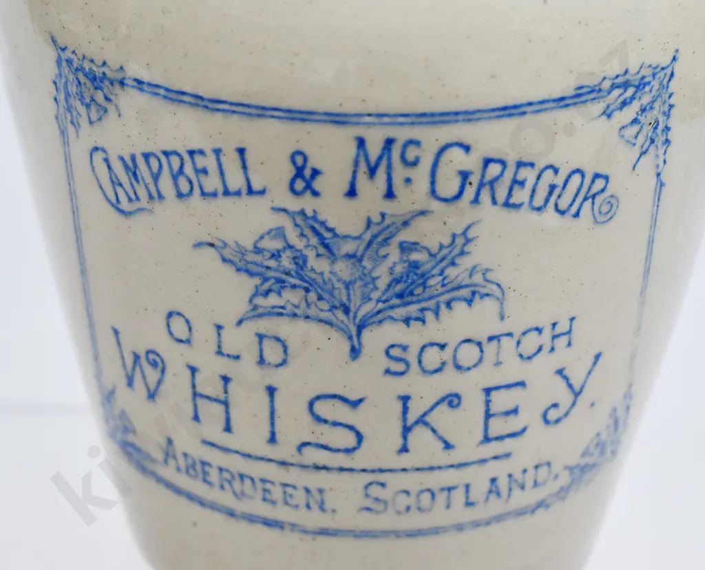 CAMPBELL & McGREGOR STONEWARE WHISKEY JUG Image 1++
