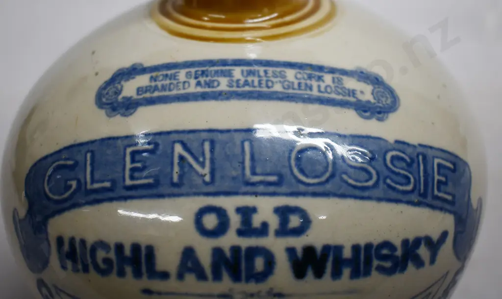 GLENLOSSE HIGHLAND WHISKY STONEWARE JUG Image 1++