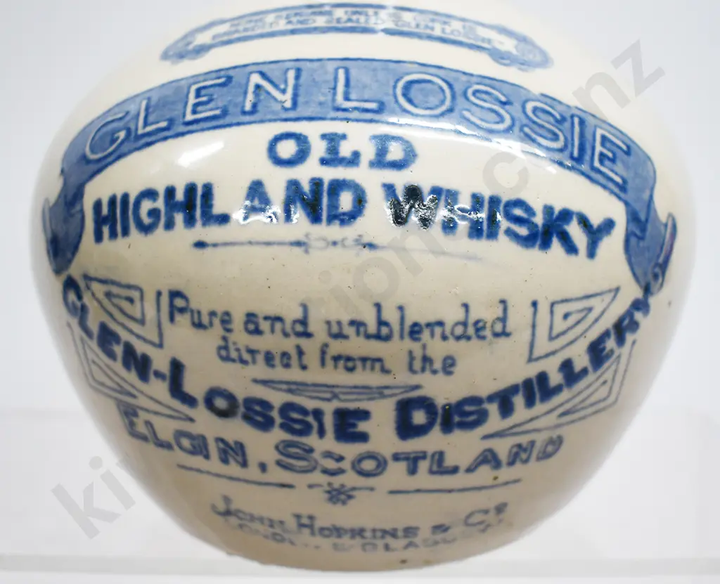 GLENLOSSE HIGHLAND WHISKY STONEWARE JUG Image 1++