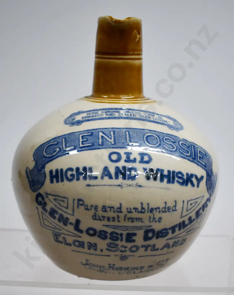 GLENLOSSE HIGHLAND WHISKY STONEWARE JUG Image 1++