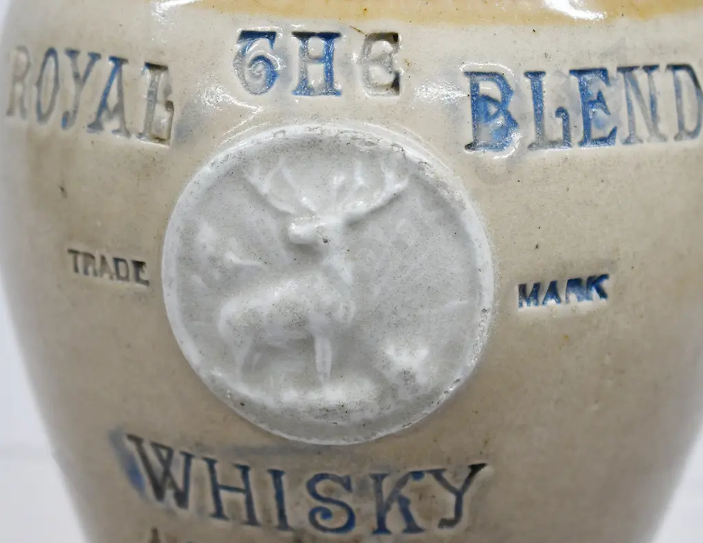 JEROBOAM ROYAL BLEND STONEWARE WHISKY JUG Image 1++