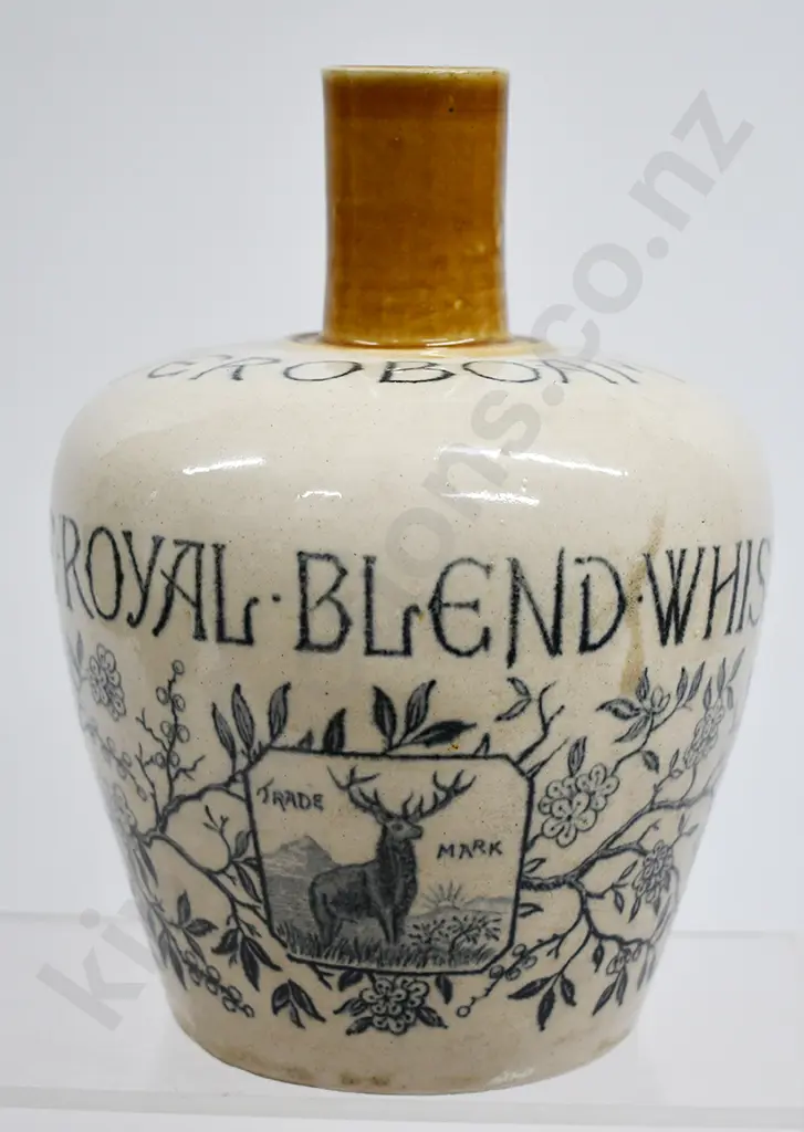 JEROBOAM ROYAL BLEND STONEWARE WHISKY JUG Image 1++