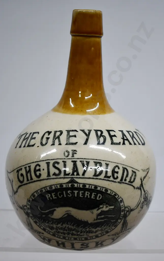 THE GREYBEARD ISLAY WHISKY STONEWARE WHISKY JUG Image 1++