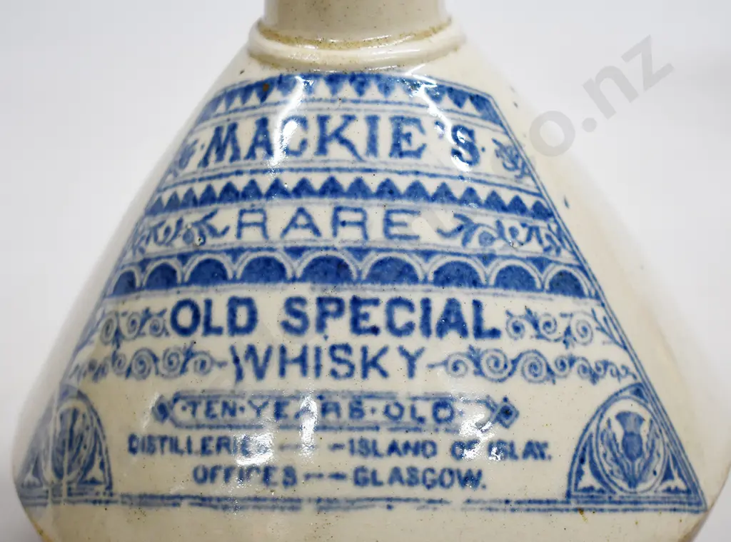 MACKIE'S OLD SPECIAL WHISKY STONEWARE JUG Image 1++