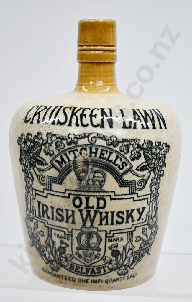 MITCHELL’S CRUISKEEN LAWN STONEWARE WHISKY JUG Image 1++