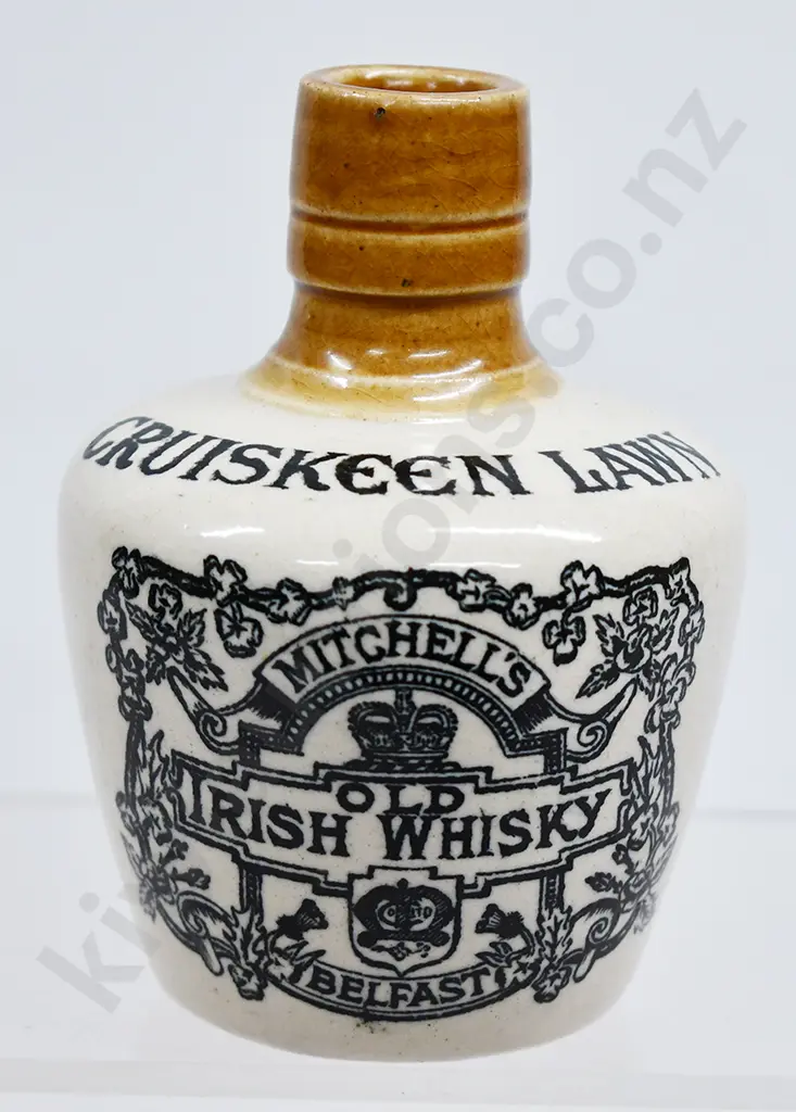 MITCHELL’S CRUISKEEN LAWN STONEWARE WHISKY JUG Image 1++