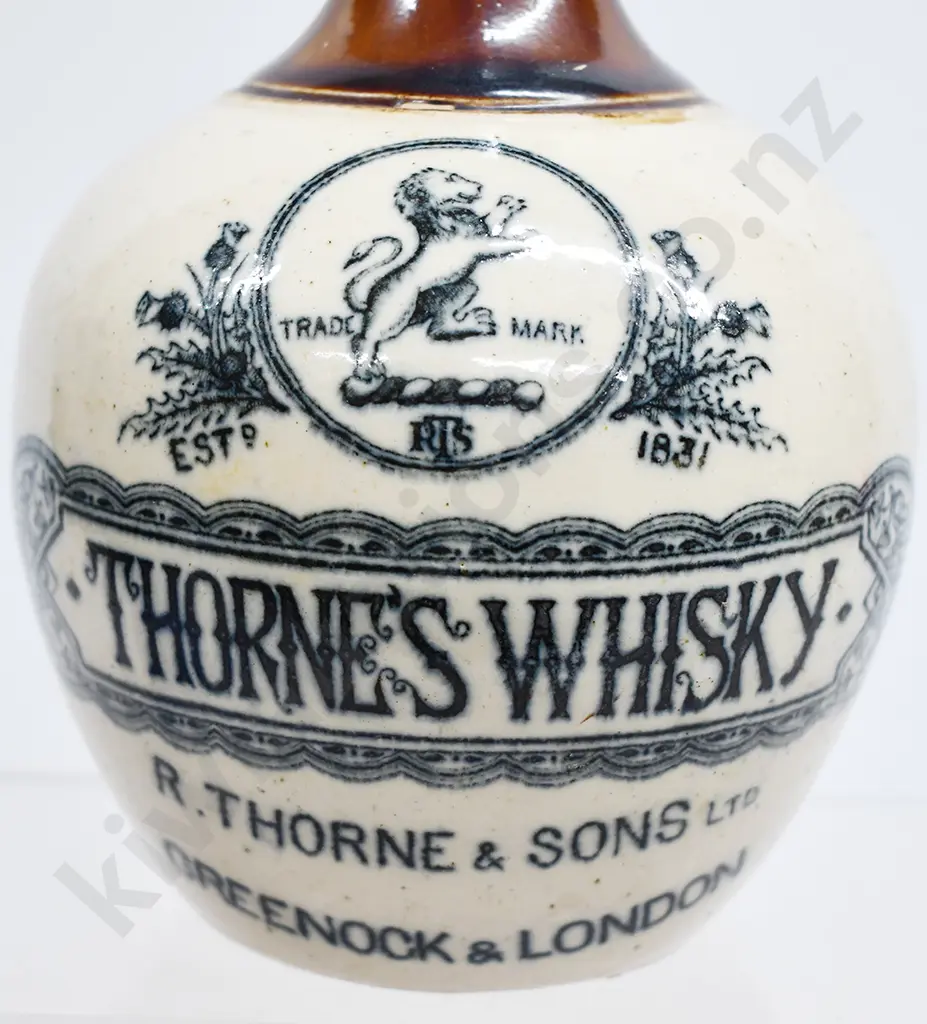 THORNE’S STONEWARE WHISKY JUG Image 1++