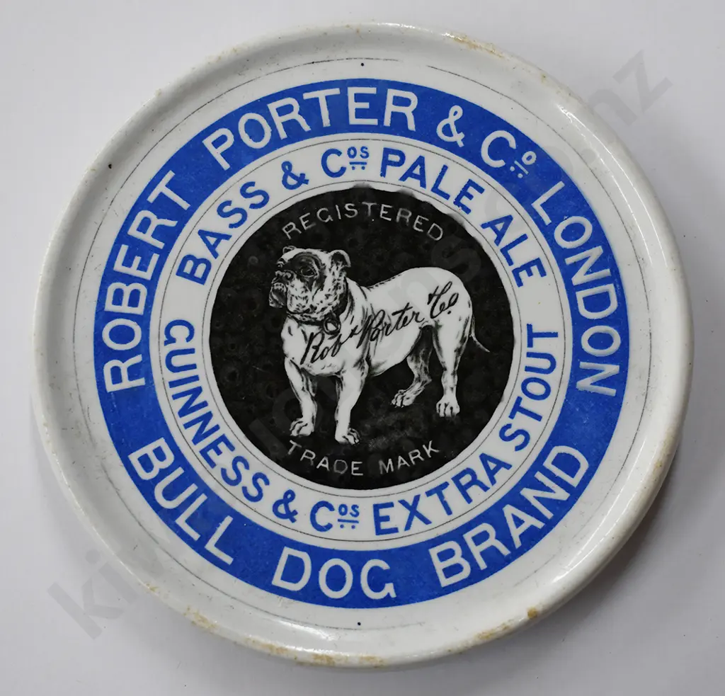GUINNESS BULL DOG BRAND CERAMIC  COASTER Image 1++