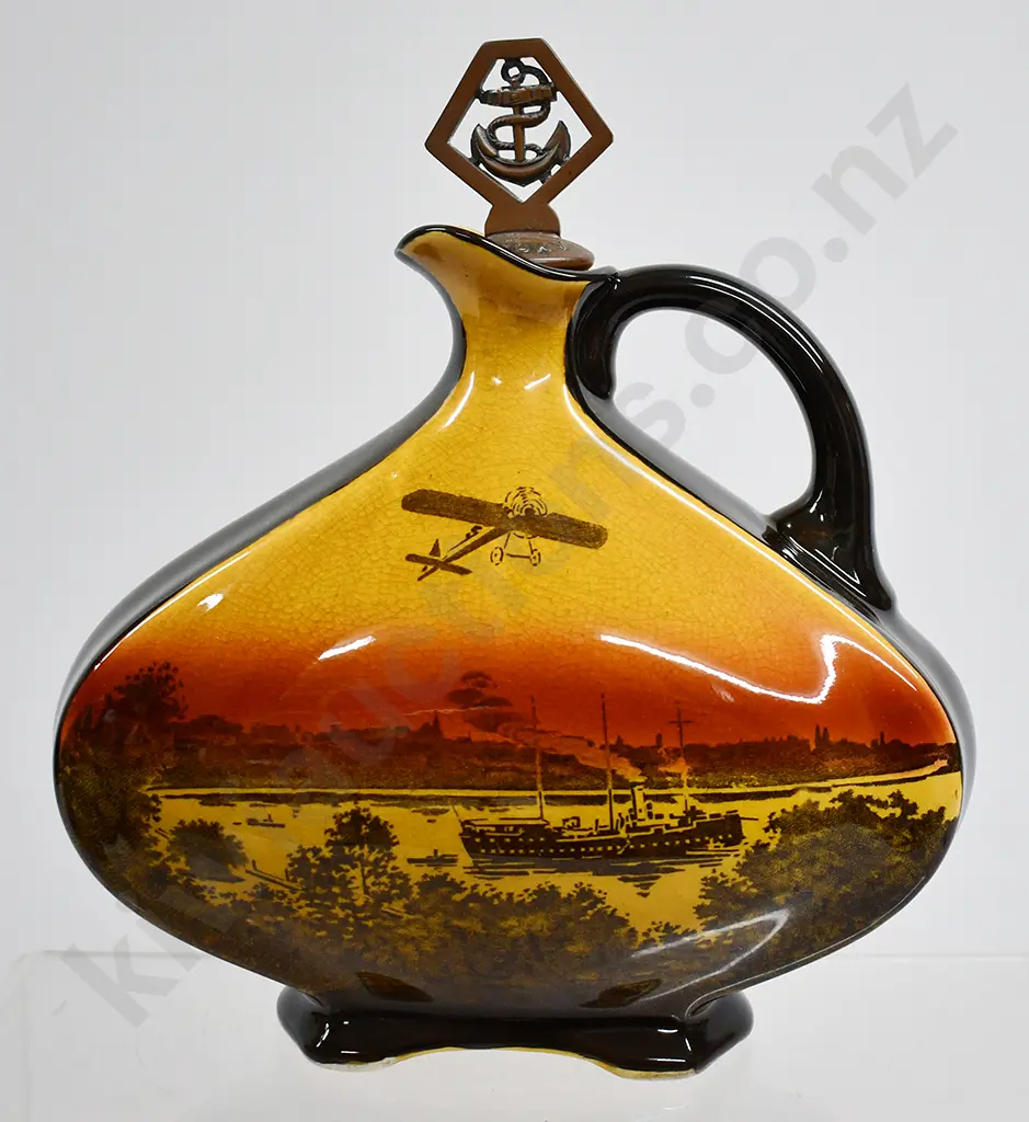 ROYAL DOULTON KINGSWARE FLASK SYDNEY HARBOUR Image 1++