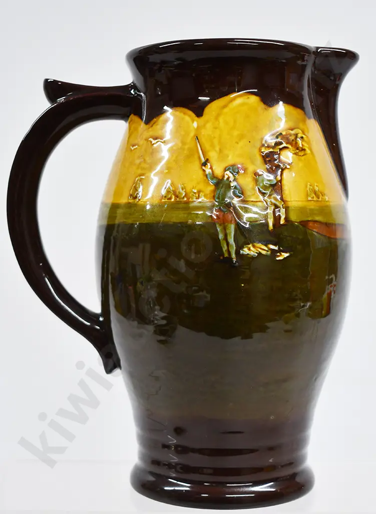 ROYAL DOULTON KINGSWARE JUG DRAKE PLAYING BOWLS Image 1++