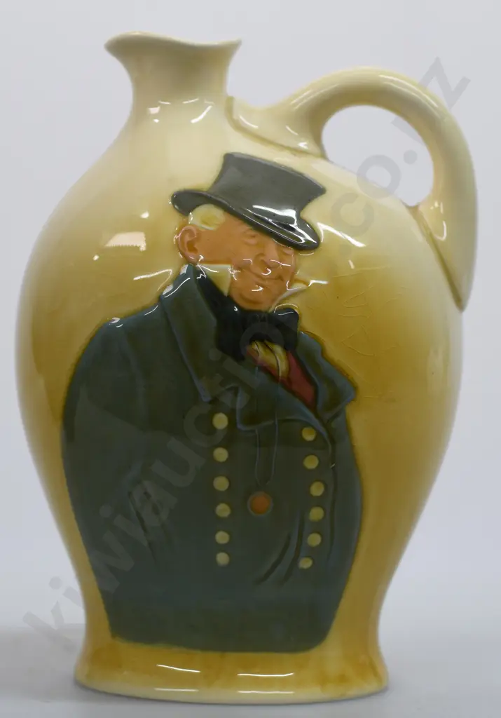 ROYAL DOULTON QUEENSWARE FLASK MACAWBER Image 1++