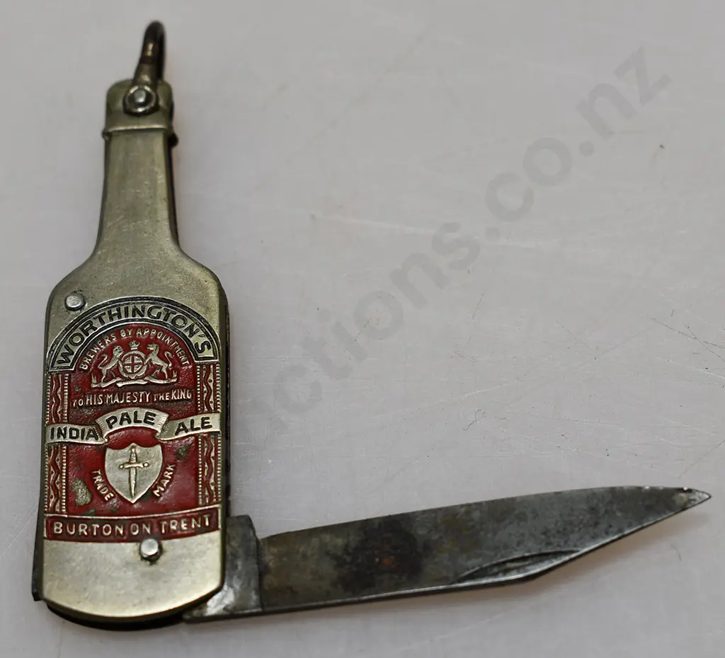 WORTHINGTON'S BOTTLE SHAPED POCKET KNIFE Image 1++